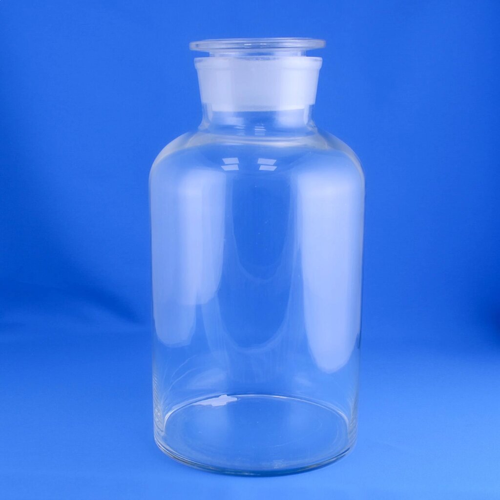Склянка (штанглас) 5drops, 10000 мл, светлое стекло, с притёртой пробкой, широкое горло от компании Labdevices - Лабораторное оборудование и посуда - фото 1