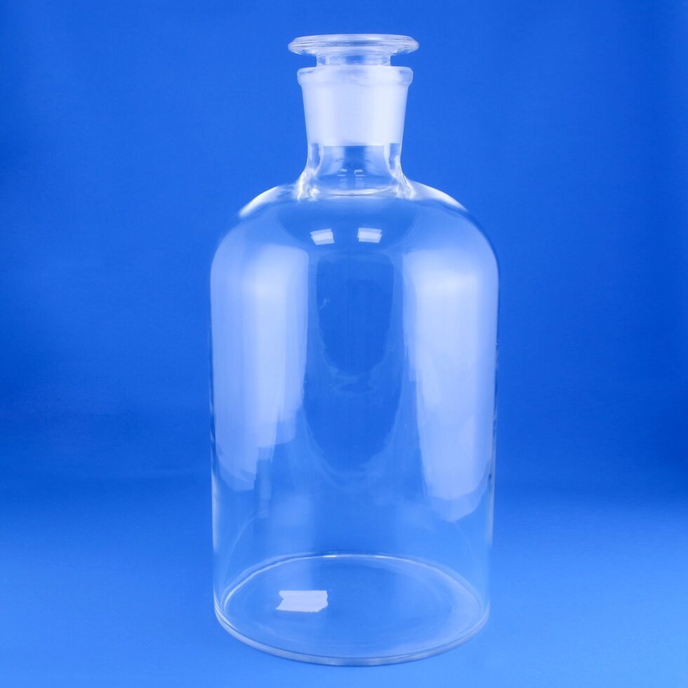 Склянка (штанглас) 5drops, 10000 мл, светлое стекло, с притёртой пробкой, узкое горло от компании Labdevices - Лабораторное оборудование и посуда - фото 1