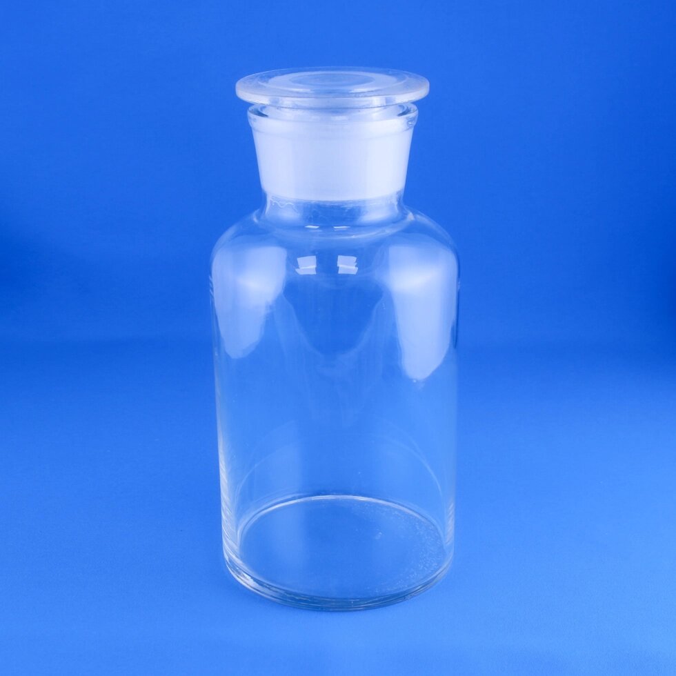 Склянка (штанглас) 5drops, 2500 мл, светлое стекло, с притёртой пробкой, широкое горло от компании Labdevices - Лабораторное оборудование и посуда - фото 1
