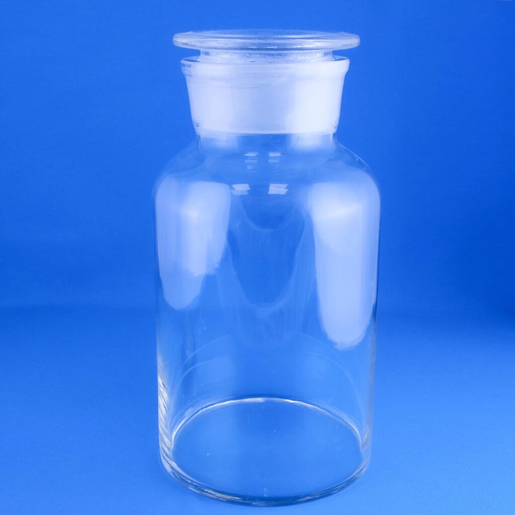 Склянка (штанглас) 5drops, 5000 мл, светлое стекло, с притёртой пробкой, широкое горло от компании Labdevices - Лабораторное оборудование и посуда - фото 1