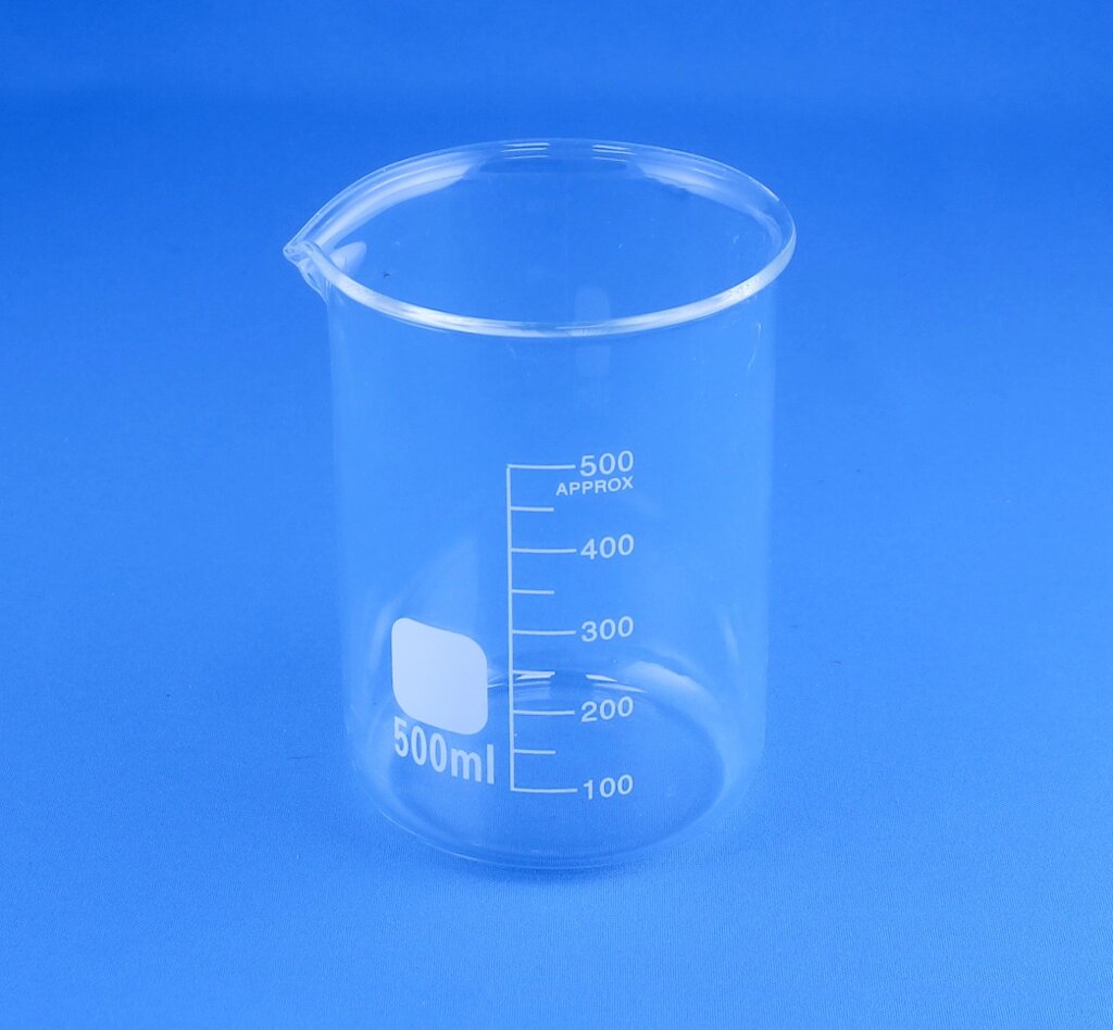 Стакан лабораторный низкий 5drops Н-1-500, 500 мл, стекло Boro 3.3, градуированный от компании Labdevices - Лабораторное оборудование и посуда - фото 1