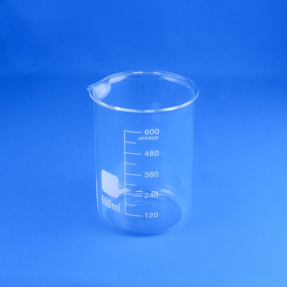 Стакан лабораторный низкий 5drops Н-1-600, 600 мл, стекло Boro 3.3, градуированный от компании Labdevices - Лабораторное оборудование и посуда - фото 1