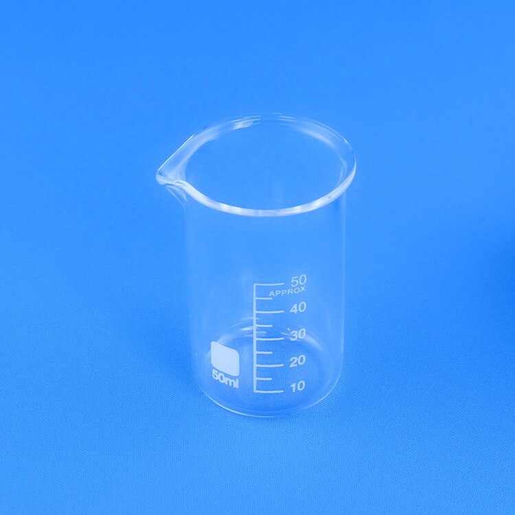Стакан лабораторный высокий 5drops В-1-50, 50 мл, стекло Boro 3.3, градуированный от компании Labdevices - Лабораторное оборудование и посуда - фото 1