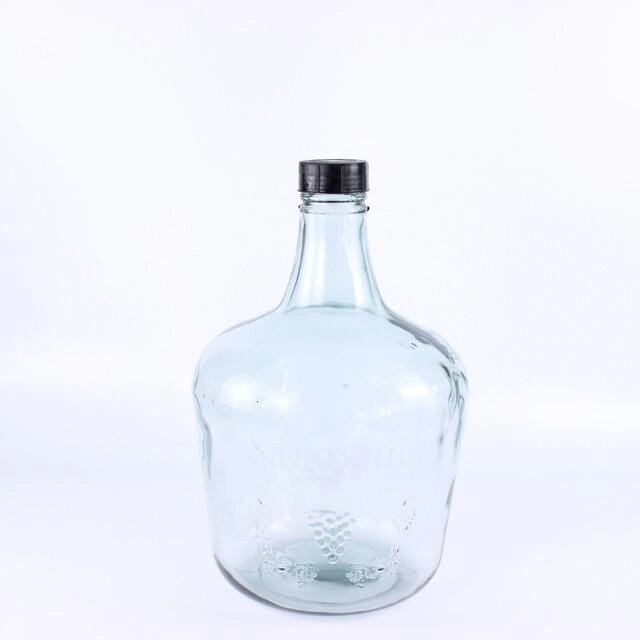 Стеклянная бутыль "Казацкий", 15 л, гладкая, светлое стекло от компании Labdevices - Лабораторное оборудование и посуда - фото 1
