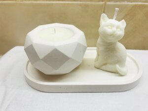 Подарочный набор свечей из соевого воска С кошечкой