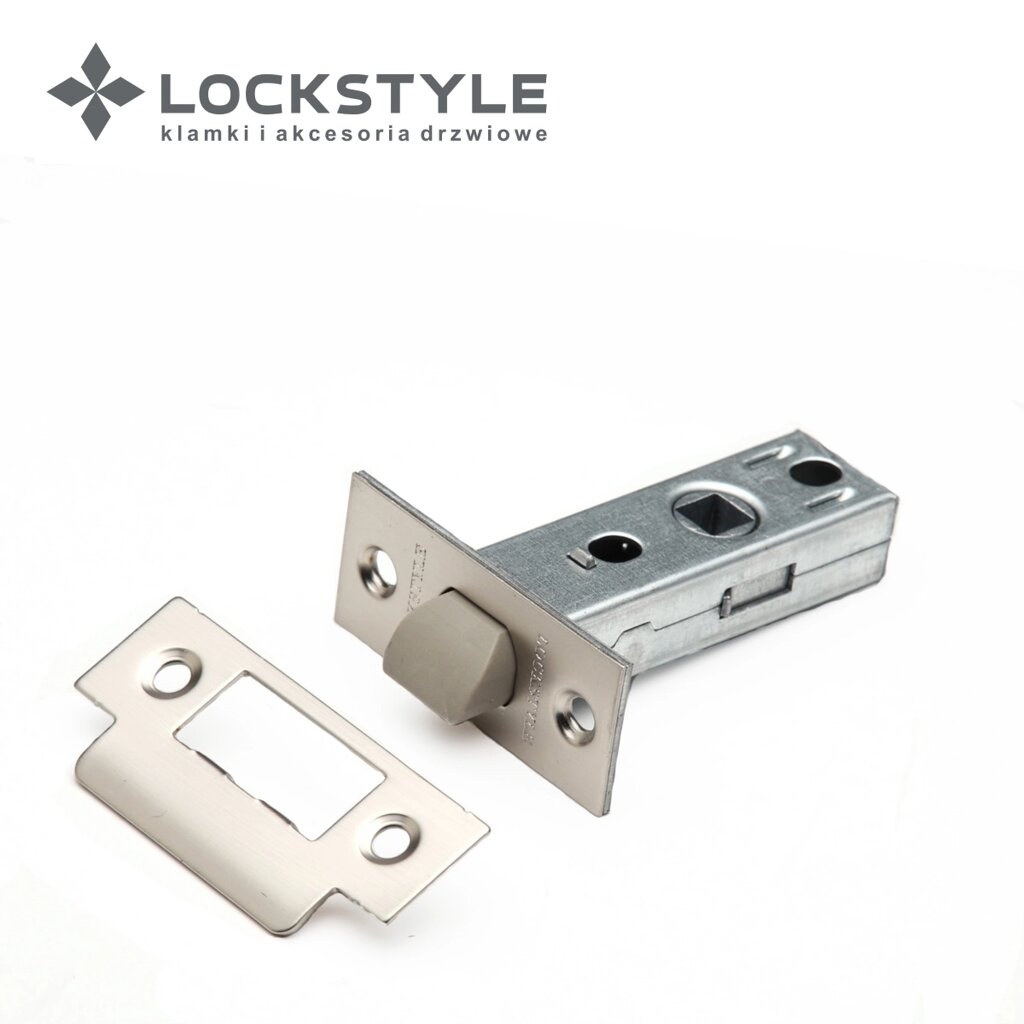 Механизм дверной врезной LOCKSTYLE 100PVC комплект с ответной планкой NBM (матовый никель) от компании "Локстайл-Россия"- стильная фурнитура для дверей и мебели - фото 1