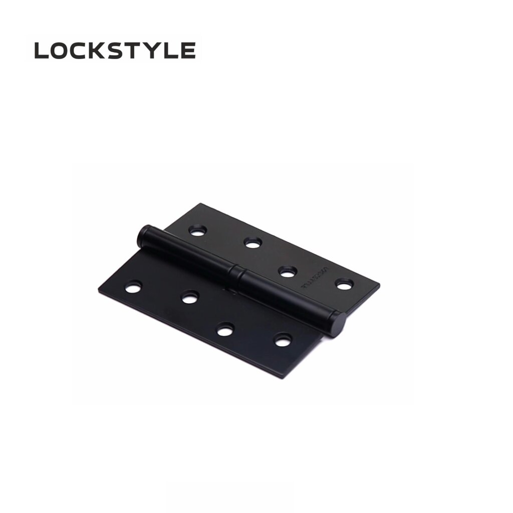 Петля дверная LOCKSTYLE 4 AL6-L черный матовый, левая  (с шариковыми подшипниками) от компании "Локстайл-Россия"- стильная фурнитура для дверей и мебели - фото 1