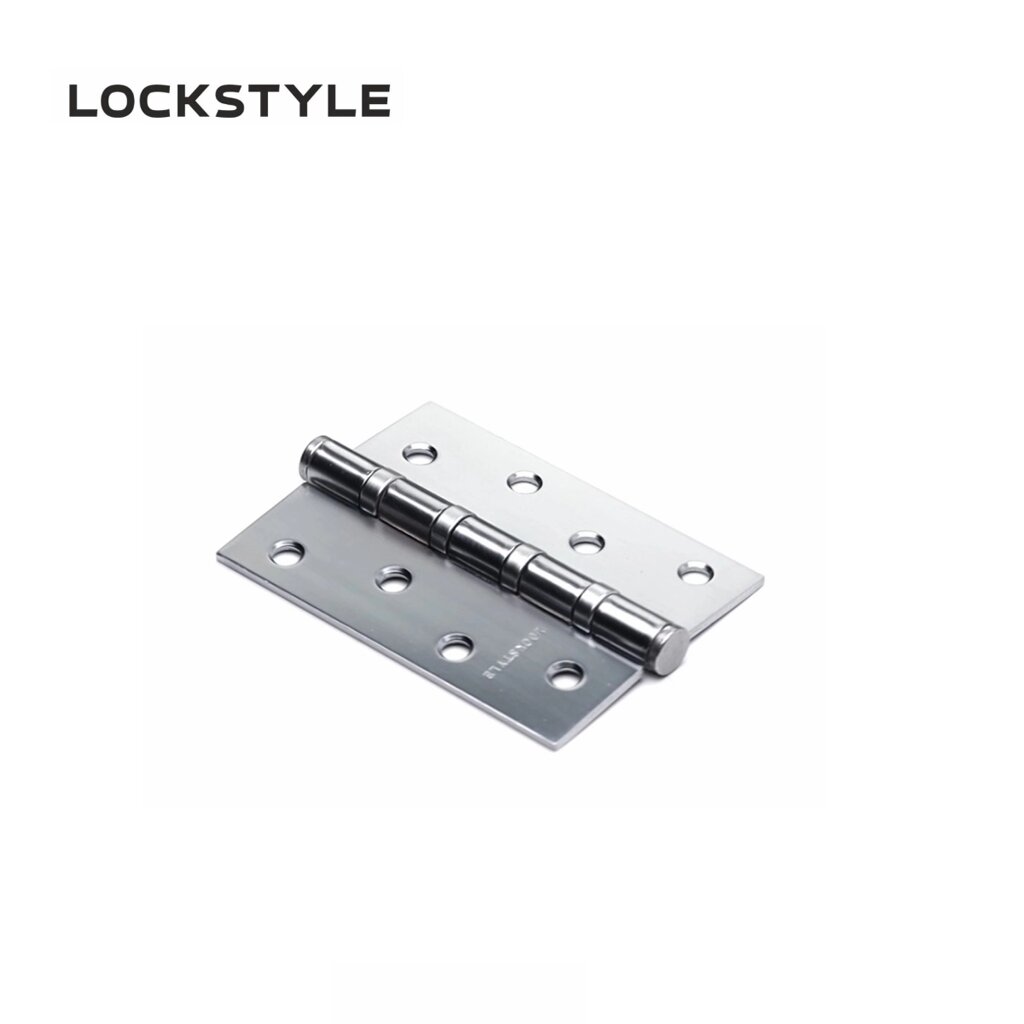 Петля дверная LOCKSTYLE 4 CBM-F матовый хром, универсальная  (с шариковыми подшипниками) от компании "Локстайл-Россия"- стильная фурнитура для дверей и мебели - фото 1