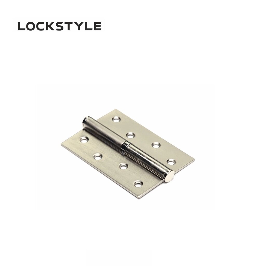 Петля дверная LOCKSTYLE 4 SN-L матовый никель, левая  (с шариковыми подшипниками) от компании "Локстайл-Россия"- стильная фурнитура для дверей и мебели - фото 1