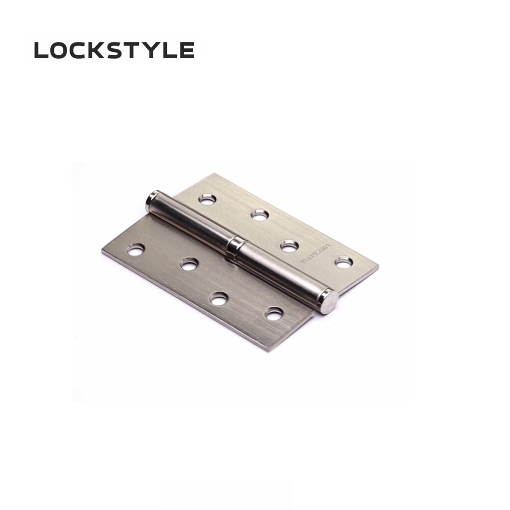 Петля дверная LOCKSTYLE 4 SN-R матовый никель, правая  (с шариковыми подшипниками) от компании "Локстайл-Россия"- стильная фурнитура для дверей и мебели - фото 1