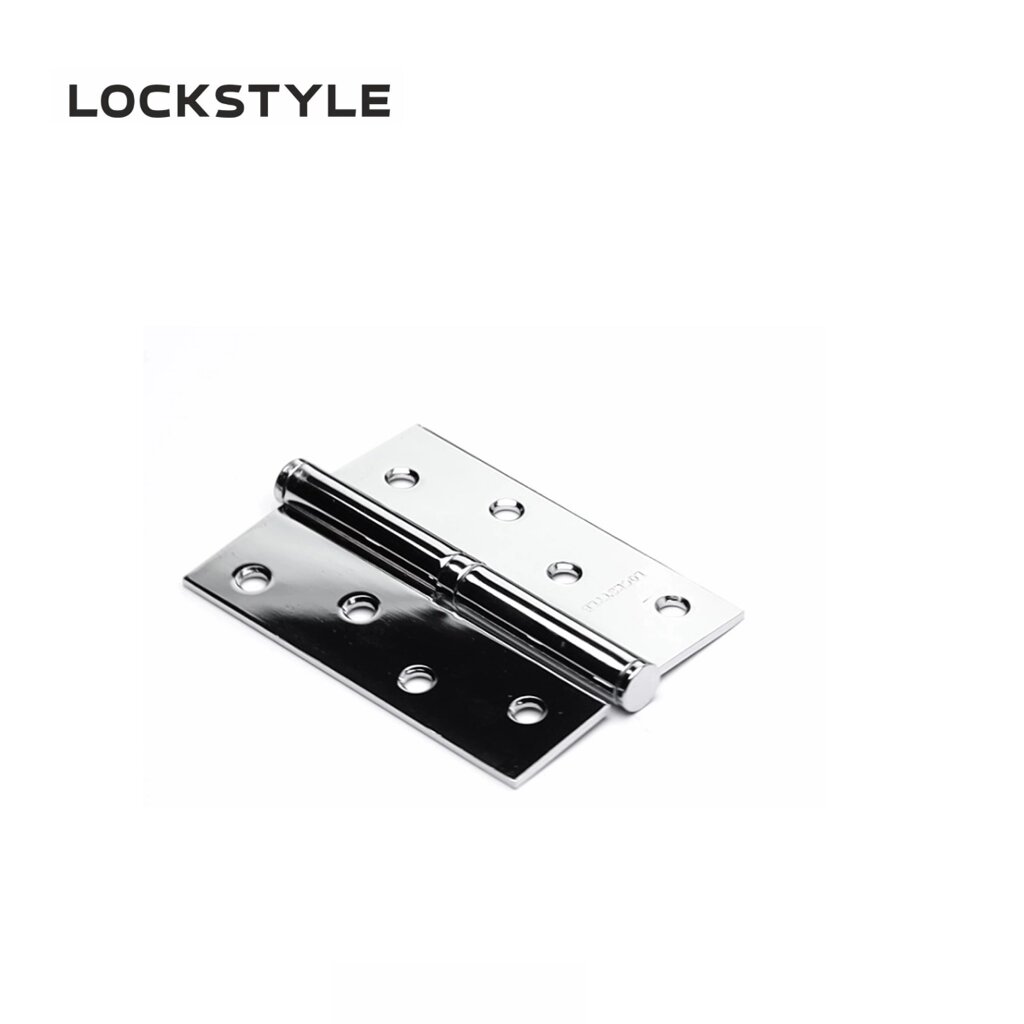 Петля дверная LOCKSTYLE 4 СР-L хром, левая  (с шариковыми подшипниками) от компании "Локстайл-Россия"- стильная фурнитура для дверей и мебели - фото 1