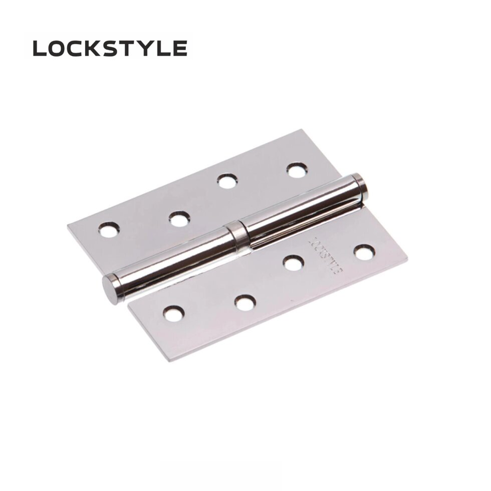 Петля дверная LOCKSTYLE 4 СР-R хром, правая  (с шариковыми подшипниками) от компании "Локстайл-Россия"- стильная фурнитура для дверей и мебели - фото 1