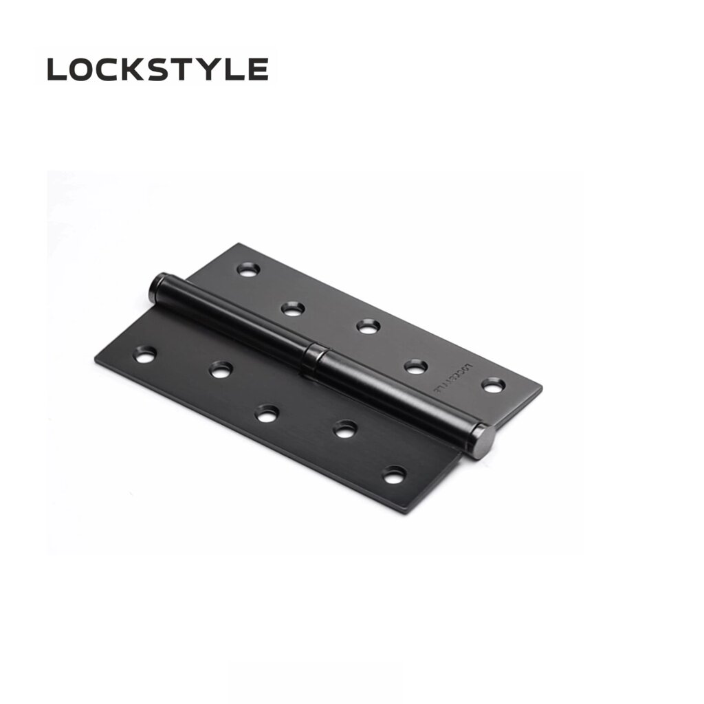 Петля дверная LOCKSTYLE 5 BBN-L черный матовый никель, левая  (с шариковыми подшипниками) от компании "Локстайл-Россия"- стильная фурнитура для дверей и мебели - фото 1