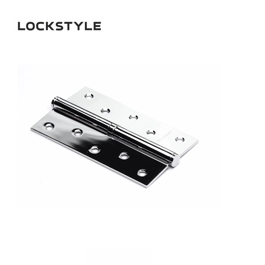 Петля дверная LOCKSTYLE  5 CP-L хром, левая  (с шариковыми подшипниками) от компании "Локстайл-Россия"- стильная фурнитура для дверей и мебели - фото 1