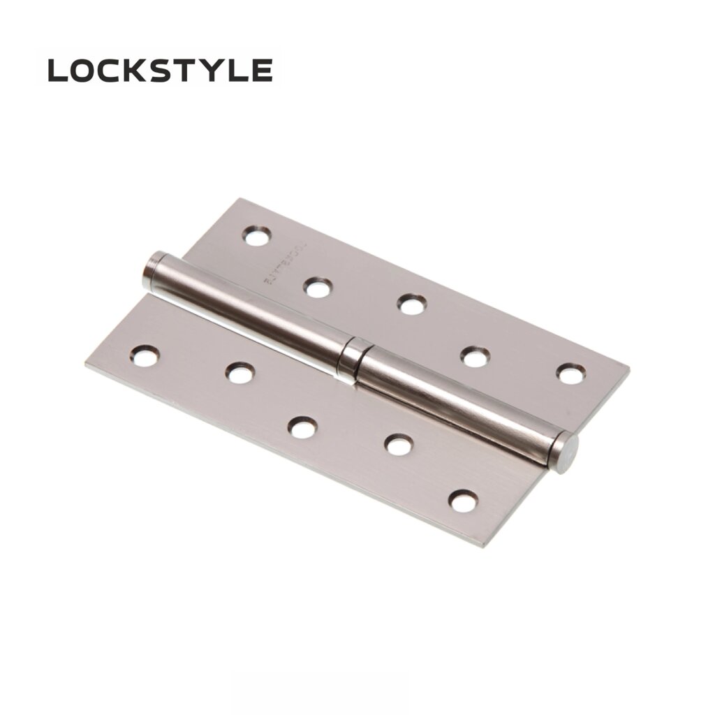 Петля дверная LOCKSTYLE 5 SN-L матовый никель, левая  (с шариковыми подшипниками) от компании "Локстайл-Россия"- стильная фурнитура для дверей и мебели - фото 1