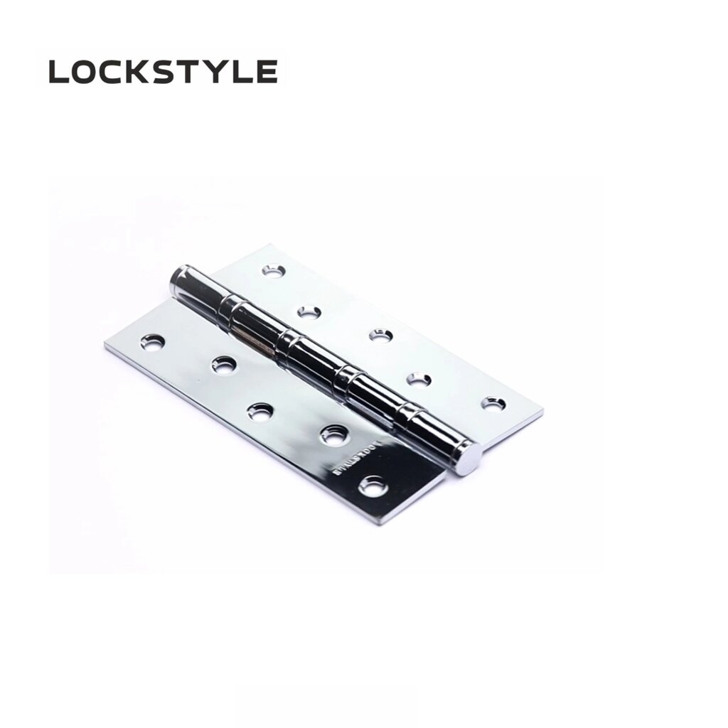 Петля дверная LOCKSTYLE 5 СР-F хром, универсальная  (с шариковыми подшипниками) от компании "Локстайл-Россия"- стильная фурнитура для дверей и мебели - фото 1