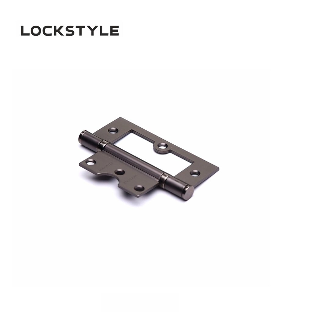 Петля дверная LOCKSTYLE TH BBN черный матовый никель, универсальная (с шариковыми подшипниками) от компании "Локстайл-Россия"- стильная фурнитура для дверей и мебели - фото 1