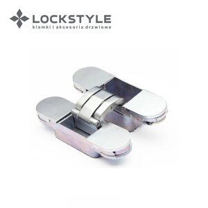 Петля скрытая 3D LOCKSTYLE, модель ECLIPSE 2.0 комплект MATT CHROME (матовый хром)