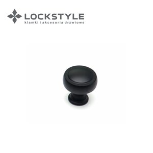 Ручка-кнопка мебельная SYSTEM SY1915 0032 цвет AL6 (черный матовый) в Смоленской области от компании "Локстайл-Россия"- стильная фурнитура для дверей и мебели