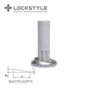 Дверной ограничитель магнитный, скрытый LOCKSTYLE, модель STOPPINO Mod. 2 MATT CHROM (мат. хром),7 мм в Смоленской области от компании "Локстайл-Россия"- стильная фурнитура для дверей и мебели