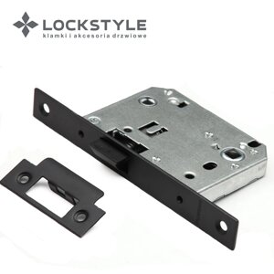 Механизм дверной врезной LOCKSTYLE 170PVC комплект с ответной планкой AL6 (черный) в Смоленской области от компании "Локстайл-Россия"- стильная фурнитура для дверей и мебели