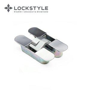 Петля скрытая 3D LOCKSTYLE, модель ECLIPSE 3.0 комплект MATT CHROME (матовый хром) в Смоленской области от компании "Локстайл-Россия"- стильная фурнитура для дверей и мебели