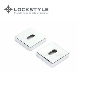 Накладка SYSTEM PS SQ CR хром в Смоленской области от компании "Локстайл-Россия"- стильная фурнитура для дверей и мебели
