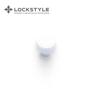 Ручка-кнопка мебельная SYSTEM SY1915 0032 цвет AL315 (белый матовый) в Смоленской области от компании "Локстайл-Россия"- стильная фурнитура для дверей и мебели