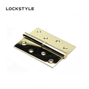 Петля дверная LOCKSTYLE 4 PB-L золото, левая  (с шариковыми подшипниками) в Смоленской области от компании "Локстайл-Россия"- стильная фурнитура для дверей и мебели
