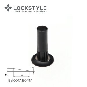Дверной ограничитель магнитный, скрытый LOCKSTYLE модель STOPPINO Mod. 2 BLACK (черный), 7 мм