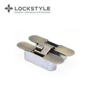 Петля скрытая 3D LOCKSTYLE, модель ECLIPSE 3.0 комплект  ANTIQUE BRONZE (бронза) в Смоленской области от компании "Локстайл-Россия"- стильная фурнитура для дверей и мебели