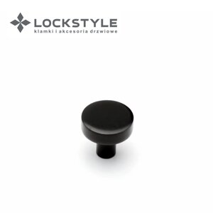 Ручка-кнопка мебельная SYSTEM SY1910 0026 цвет AL6 (черный матовый) в Смоленской области от компании "Локстайл-Россия"- стильная фурнитура для дверей и мебели