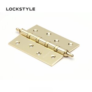 Петля дверная LOCKSTYLE 4 PB-C золото ( с шариковыми подшипниками) в Смоленской области от компании "Локстайл-Россия"- стильная фурнитура для дверей и мебели