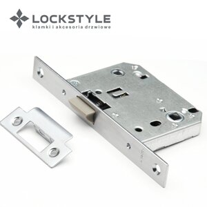 Механизм дверной врезной LOCKSTYLE 170PVC комплект с ответной планкой CBM (матовый хром)