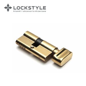 Цилиндровый механизм LOCKSTYLE C30X30KN PB (золото) в Смоленской области от компании "Локстайл-Россия"- стильная фурнитура для дверей и мебели