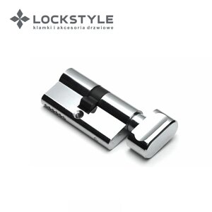 Цилиндровый механизм LOCKSTYLE C30X30KC CP (хром) в Смоленской области от компании "Локстайл-Россия"- стильная фурнитура для дверей и мебели