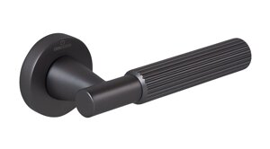 Ручки дверные CEBI SOHO STRIPED (в полоску) цвет MP27 черный матовый никель