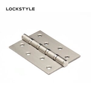 Петля дверная LOCKSTYLE PRO-4 SN-F матовый никель, универсальная (с шариковыми подшипниками) в Смоленской области от компании "Локстайл-Россия"- стильная фурнитура для дверей и мебели
