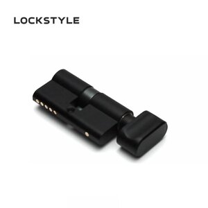 Цилиндровый механизм LOCKSTYLE C30X30KN AL6 (черный) в Смоленской области от компании "Локстайл-Россия"- стильная фурнитура для дверей и мебели