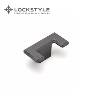 Крючок двойной A7106 020 PC27 (антрацит) серия CARLI в Смоленской области от компании "Локстайл-Россия"- стильная фурнитура для дверей и мебели