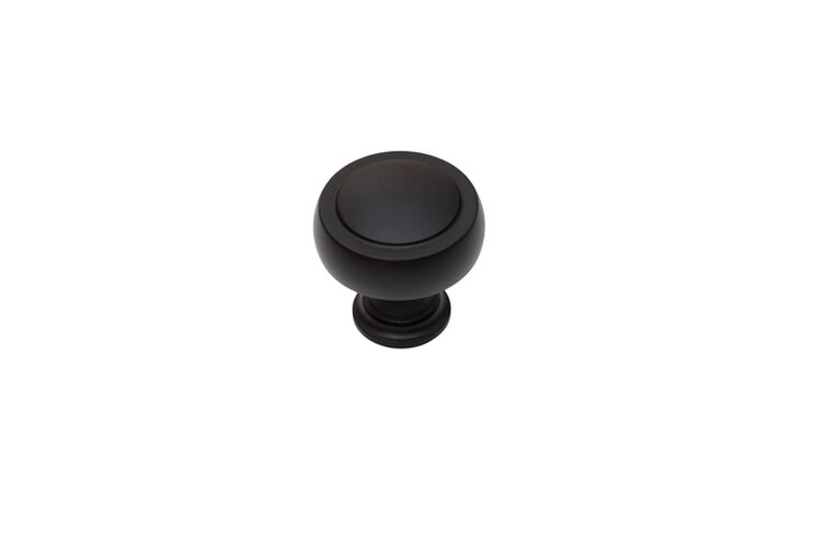 Ручка-кнопка мебельная SY1915 0032 AL6 черный матовый, арт. 070244180 SYSTEM от компании Салон-магазин дверной фурнитуры "CEBIDESIGN" - фото 1