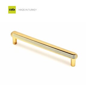 Ручка мебельная CEBI A1102 160 мм MP11 (глянцевое золото) серия NOLA