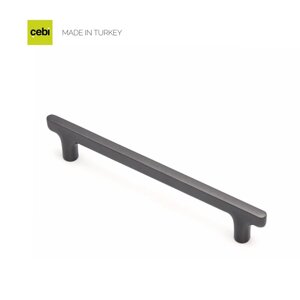 Ручка мебельная CEBI A1103 160 мм MP27 (черный матовый никель) серия MIRA