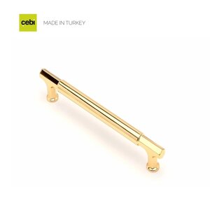 Ручка мебельная CEBI A1126 160 мм MP11 (глянцевое золото) серия IRIS