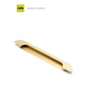 Ручка мебельная CEBI A1211 224 мм PC35 (матовое золото)