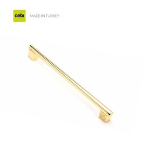 Ручка мебельная CEBI A1240 320 мм SMOOTH (гладкая) MP11 (глянцевое золото)