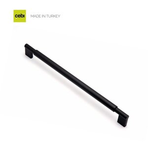 Ручка мебельная CEBI A1243 320 мм SMOOTH (гладкая) MP24 (черный)