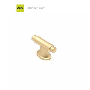 Ручка мебельная CEBI A4117 016 мм PC35 (матовое золото)