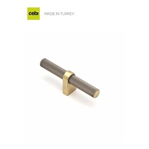 Ручка мебельная CEBI A4241 016 мм STRIPED (в полоску) MP30 матовая бронза