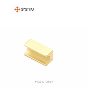Ручка мебельная SYSTEM SY1700 0032 мм BB (матовое золото)